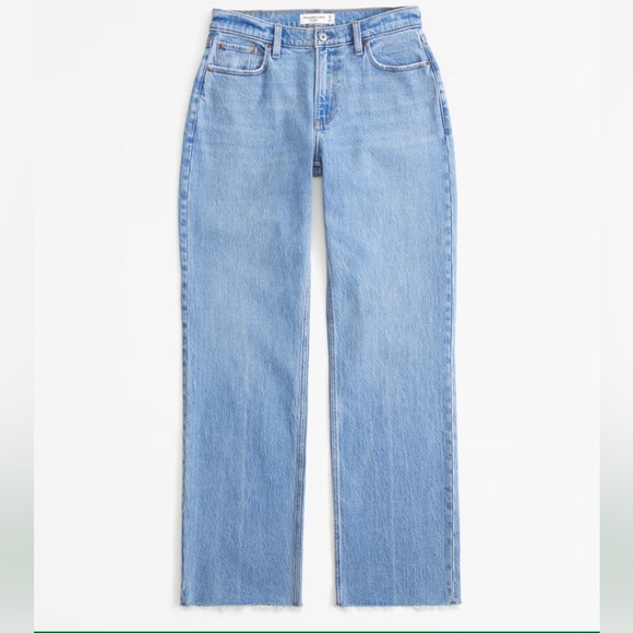 Abercrombie & Fitch Denim - Abercrombie & Fitch Curve Love Low Rise Baggy Jean
